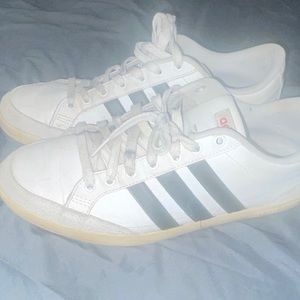 Very worn adidas skate shoe size 9